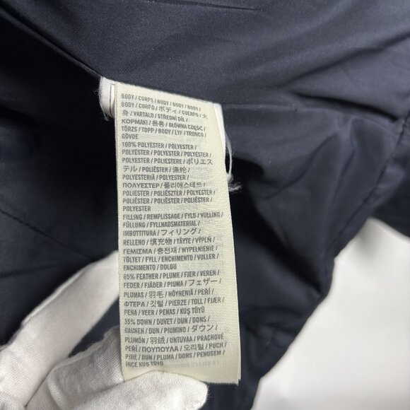 Hollister Quilted Hood Goose Down Long Sleeve Pocket Logo Full Zip Winter Jacket - Picture 7 of 10